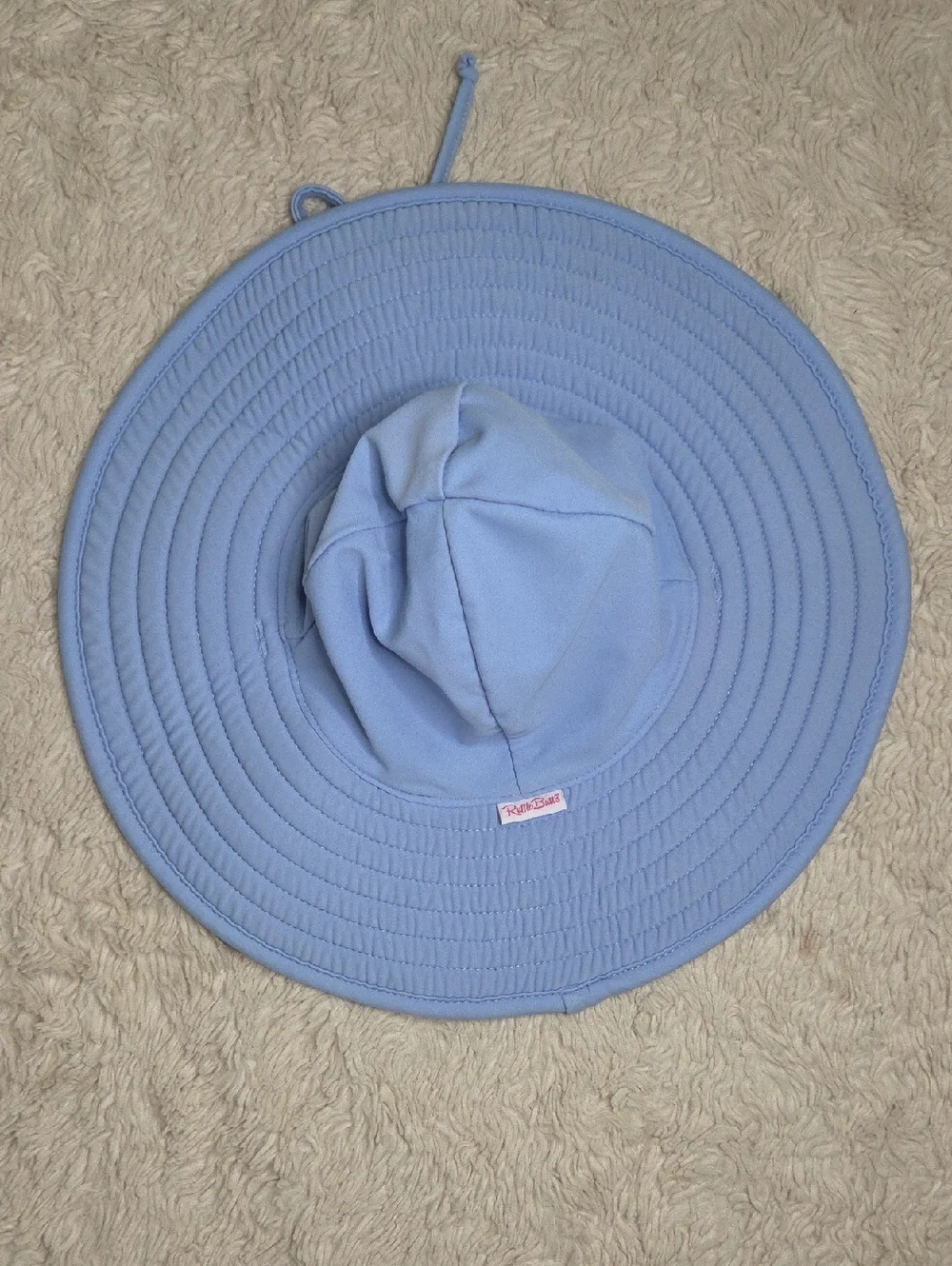 Ruffle Butts Periwinkle Blue Swimhat Sz 12 Months-2T